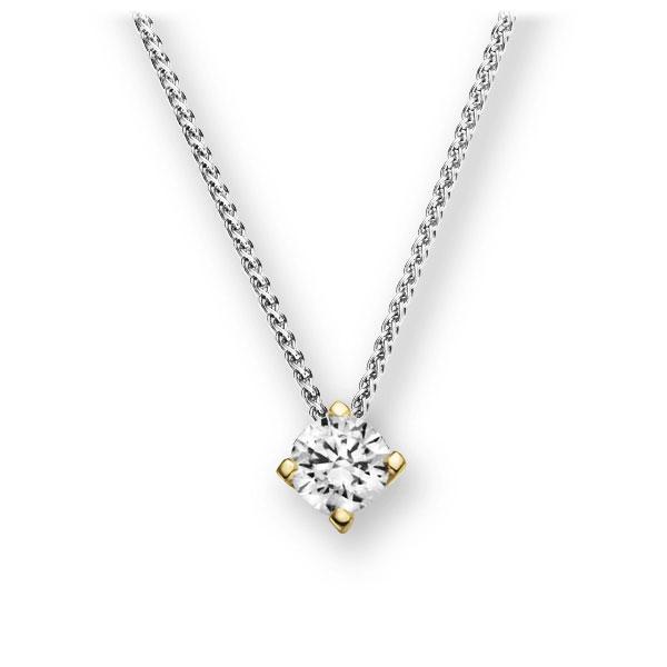 Collier in witgoud 14 kt. geelgoud 14 kt. met 0,3 ct. Briljant tw,vs van Eternal Touch - E-2U7LD-WG5-1IV6N1Z Collier in witgoud 14 kt. geelgoud 14 kt. met 0,3 ct. Briljant tw,vs van Eternal Touch - E-2U7LD-WG5-1IV6N1Z