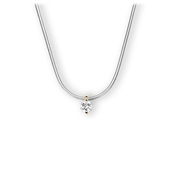 Collier in witgoud 14 kt. geelgoud 14 kt. met 0,3 ct. Briljant tw,vs van Eternal Touch - E-3VBUL-WG5-1IV5RBZ Collier in witgoud 14 kt. geelgoud 14 kt. met 0,3 ct. Briljant tw,vs van Eternal Touch - E-3VBUL-WG5-1IV5RBZ