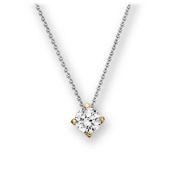 Collier in witgoud 14 kt. geelgoud 14 kt. met 0,4 ct. Briljant tw,vs van Eternal Touch - E-2U78K-WG5-1IV52LZ Collier in witgoud 14 kt. geelgoud 14 kt. met 0,4 ct. Briljant tw,vs van Eternal Touch - E-2U78K-WG5-1IV52LZ