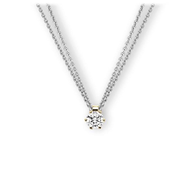 Collier in witgoud 14 kt. geelgoud 14 kt. met 0,4 ct. Briljant tw,vs van Eternal Touch - E-3VBFT-WG5-1IV561Z Collier in witgoud 14 kt. geelgoud 14 kt. met 0,4 ct. Briljant tw,vs van Eternal Touch - E-3VBFT-WG5-1IV561Z