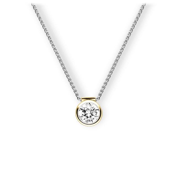 Collier in witgoud 14 kt. geelgoud 14 kt. met 0,7 ct. Briljant tw,vs van Eternal Touch - E-3VBCH-WG5-1IV4XRZ Collier in witgoud 14 kt. geelgoud 14 kt. met 0,7 ct. Briljant tw,vs van Eternal Touch - E-3VBCH-WG5-1IV4XRZ