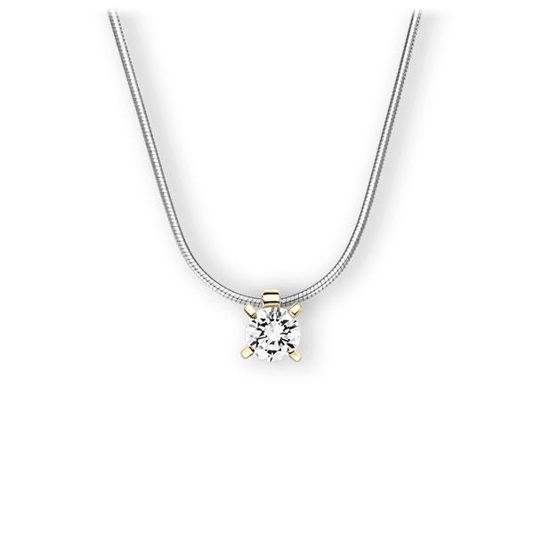 Collier in witgoud 14 kt. geelgoud 14 kt. met 0,7 ct. Briljant tw,vs van Eternal Touch - E-3WIA5-WG5-1IV4J1Z Collier in witgoud 14 kt. geelgoud 14 kt. met 0,7 ct. Briljant tw,vs van Eternal Touch - E-3WIA5-WG5-1IV4J1Z