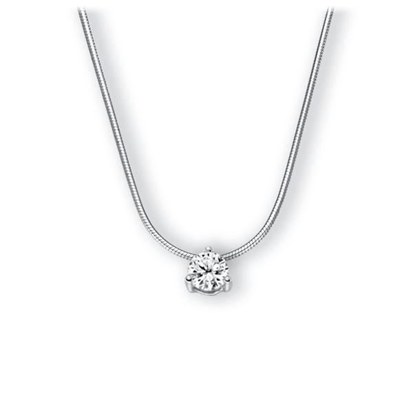 Collier in witgoud 14 kt. met 0,5 ct. Briljant tw,vs van Eternal Touch - E-3WK57-WW5-1IV4KGZ Collier in witgoud 14 kt. met 0,5 ct. Briljant tw,vs van Eternal Touch - E-3WK57-WW5-1IV4KGZ
