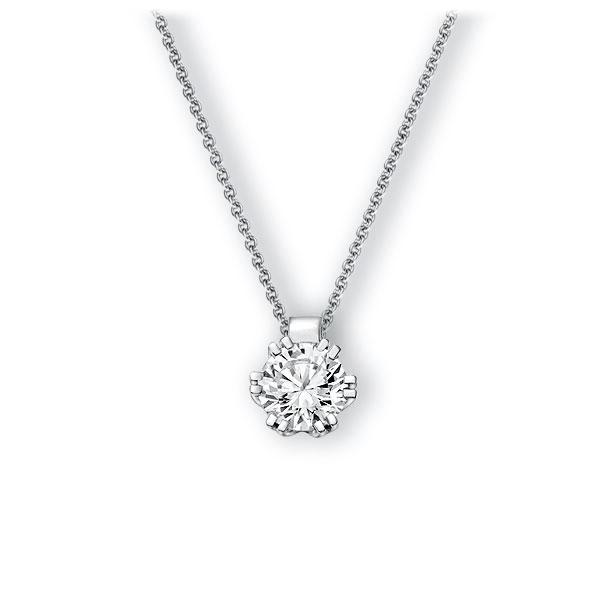 Collier in witgoud 14 kt. met 1 ct. Briljant tw,vs van Eternal Touch - E-3WILS-WW5-1IV56WZ Collier in witgoud 14 kt. met 1 ct. Briljant tw,vs van Eternal Touch - E-3WILS-WW5-1IV56WZ