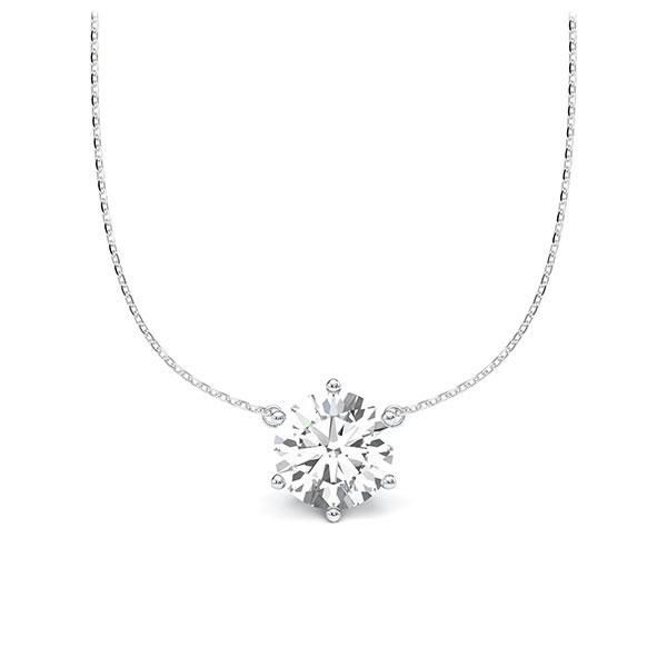 Collier in witgoud 14 kt. met 1 ct. Briljant tw,vs van Steinberg - Q-ZLCSB-WW5-1IV56WZ Collier in witgoud 14 kt. met 1 ct. Briljant tw,vs van Steinberg - Q-ZLCSB-WW5-1IV56WZ
