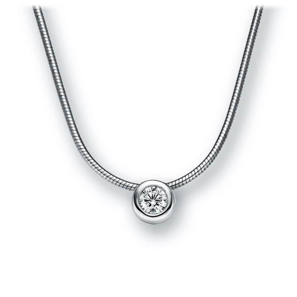 Collier in witgoud 14 kt. met in totaal 0,15 ct. Briljant tw,vs van Eternal Touch - E-2TWYP-WW5-1Z850Z Collier in witgoud 14 kt. met in totaal 0,15 ct. Briljant tw,vs van Eternal Touch - E-2TWYP-WW5-1Z850Z
