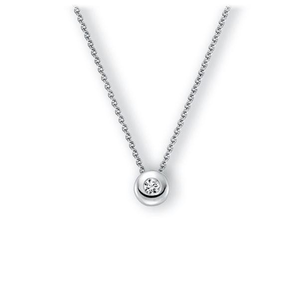 Collier in witgoud 14 kt. met in totaal 0,15 ct. Briljant tw,vs van Eternal Touch - E-3WJ6S-WW5-1Z850Z Collier in witgoud 14 kt. met in totaal 0,15 ct. Briljant tw,vs van Eternal Touch - E-3WJ6S-WW5-1Z850Z