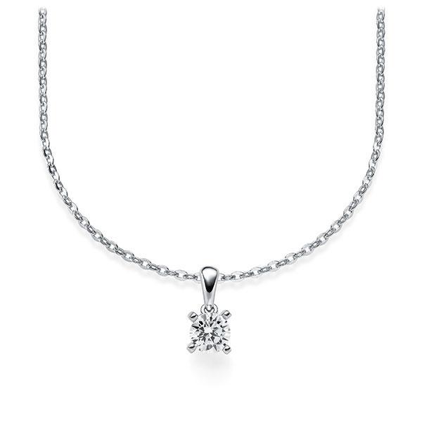 Collier in witgoud 14 kt. met in totaal 0,25 ct. Briljant tw/si van Steinberg - Q-ZLJ6U-WW5-1U12I6Z Collier in witgoud 14 kt. met in totaal 0,25 ct. Briljant tw/si van Steinberg - Q-ZLJ6U-WW5-1U12I6Z