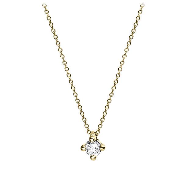 collier in Yellow gold 14K (585/1000) with in total 0,05 ct. brilliant tw,si - BD-13ICUK-G5-1XA3TGZ collier in Yellow gold 14K (585/1000) with in total 0,05 ct. brilliant tw,si - BD-13ICUK-G5-1XA3TGZ
