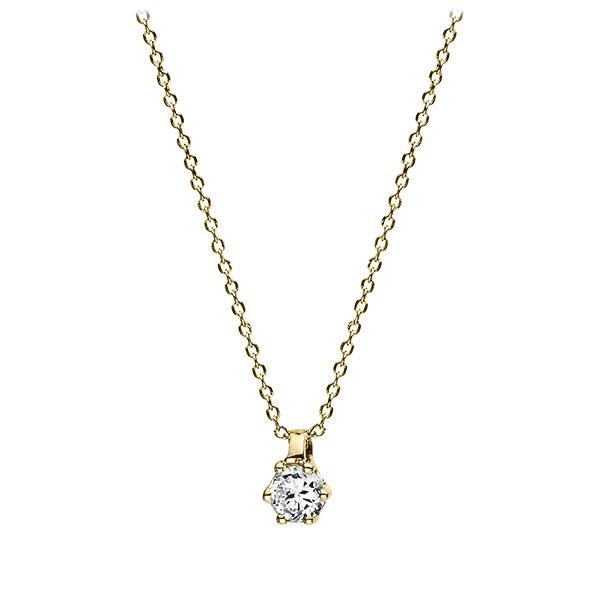 collier in Yellow gold 14K (585/1000) with in total 0,1 ct. brilliant tw,si - BD-13LQEB-G5-1XA3T4Z collier in Yellow gold 14K (585/1000) with in total 0,1 ct. brilliant tw,si - BD-13LQEB-G5-1XA3T4Z