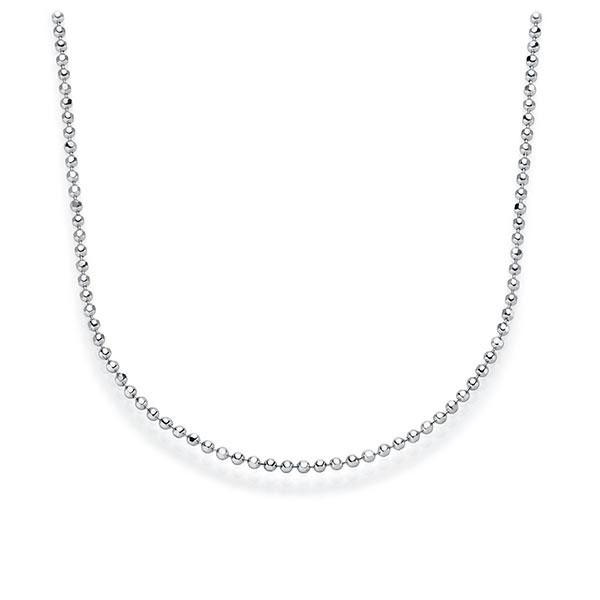 Diamantierte-Kugel-Kette - 45cm in Weißgold 585 von acredo - A-UWS2G-W5 Diamantierte-Kugel-Kette - 45cm in Weißgold 585 von acredo - A-UWS2G-W5