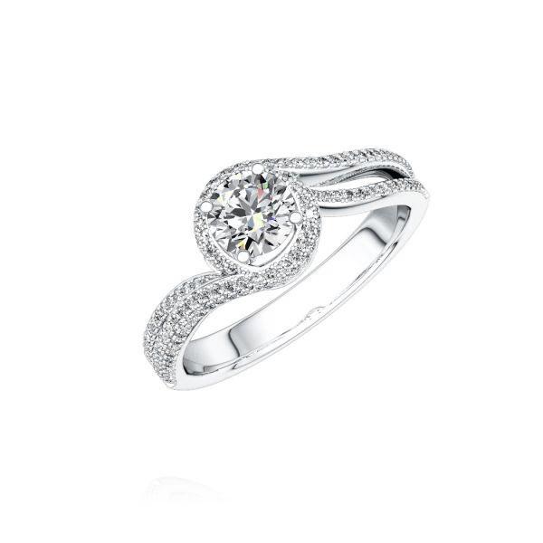 engagement ring in Platinum 950 with 0,5 ct. + in total 0,4 ct. brilliant tw,si tw,vs by Steinberg - Q-NIWMB-W9-1RCNJ6Z engagement ring in Platinum 950 with 0,5 ct. + in total 0,4 ct. brilliant tw,si tw,vs by Steinberg - Q-NIWMB-W9-1RCNJ6Z