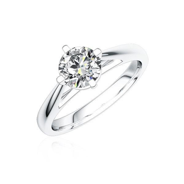 engagement ring in Platinum 950 with 0,7 ct. brilliant tw,si by Steinberg - Q-J2V8G-W9-1R7K9LZ engagement ring in Platinum 950 with 0,7 ct. brilliant tw,si by Steinberg - Q-J2V8G-W9-1R7K9LZ