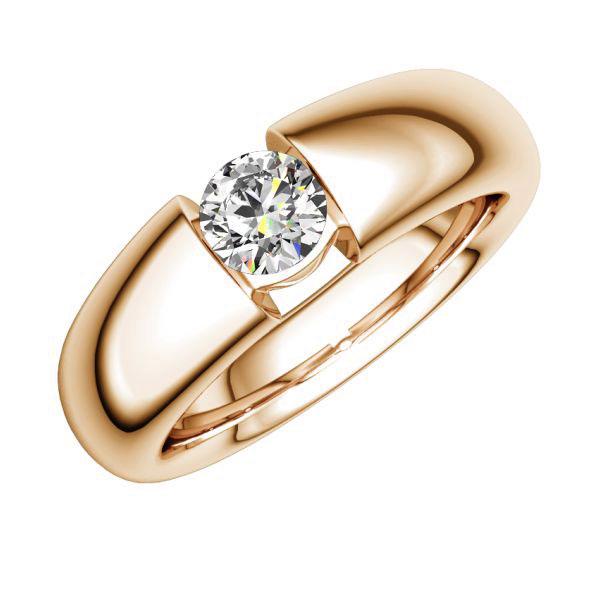 engagement ring in Red gold 14K (585/1000) with 0,5 ct. brilliant tw,vs by Eternal Touch - E-367JC-R5-1IV5GLZ engagement ring in Red gold 14K (585/1000) with 0,5 ct. brilliant tw,vs by Eternal Touch - E-367JC-R5-1IV5GLZ