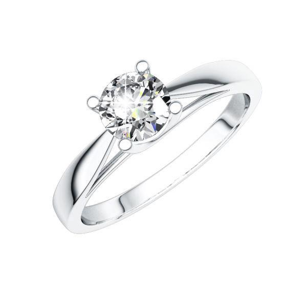 engagement ring in White gold 14K (585/1000) with 0,4 ct. brilliant tw,si by Eternal Touch - E-QV2XR-W5-1R7K9JZ engagement ring in White gold 14K (585/1000) with 0,4 ct. brilliant tw,si by Eternal Touch - E-QV2XR-W5-1R7K9JZ