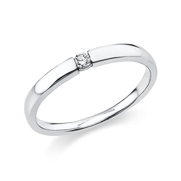 engagement ring in White gold 14K (585/1000) with in total 0,05 ct. brilliant tw,si - BD-13LPX7-W5-1X8Q7AZ engagement ring in White gold 14K (585/1000) with in total 0,05 ct. brilliant tw,si - BD-13LPX7-W5-1X8Q7AZ