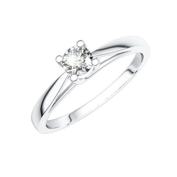 engagement ring in White gold 14K (585/1000) with in total 0,2 ct. brilliant tw,si by Eternal Touch - E-QV2XG-W5-1TT9TZ engagement ring in White gold 14K (585/1000) with in total 0,2 ct. brilliant tw,si by Eternal Touch - E-QV2XG-W5-1TT9TZ