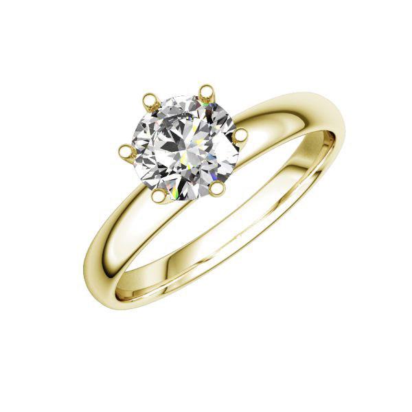 engagement ring in Yellow gold 14K (585/1000) with 1 ct. brilliant tw,si by Eternal Touch - E-PWS61-G5-1R7K5IZ engagement ring in Yellow gold 14K (585/1000) with 1 ct. brilliant tw,si by Eternal Touch - E-PWS61-G5-1R7K5IZ