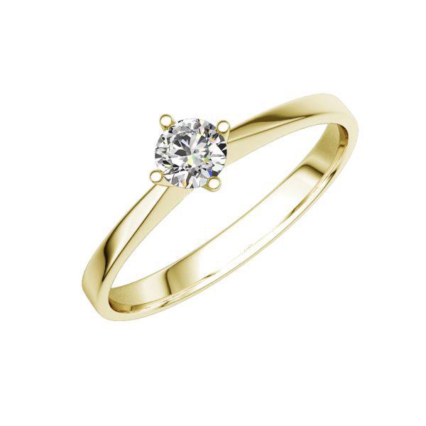 engagement ring in Yellow gold 14K (585/1000) with in total 0,15 ct. brilliant tw,si by Eternal Touch - E-Z7ZFU-G5-1Z854Z engagement ring in Yellow gold 14K (585/1000) with in total 0,15 ct. brilliant tw,si by Eternal Touch - E-Z7ZFU-G5-1Z854Z