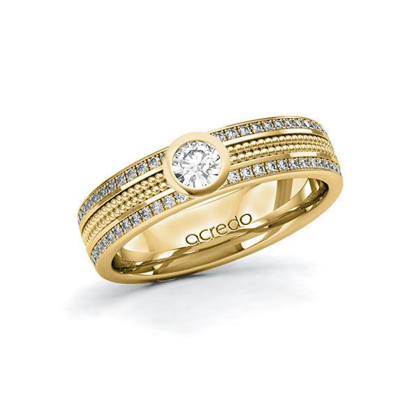engagement ring in Yellow gold 14K (585/1000) with in total 0,49 ct. brilliant tw,si by acredo - A-10ZHRQ-GG5-1Y28J2Z engagement ring in Yellow gold 14K (585/1000) with in total 0,49 ct. brilliant tw,si by acredo - A-10ZHRQ-GG5-1Y28J2Z