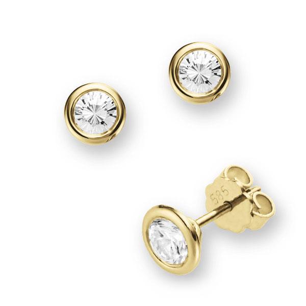 Gladomzetting afgerond in geelgoud 14 kt. met in totaal 0,3 ct. Briljant tw,vs van Eternal Touch - E-2TP69-G5-3QAJCZ Gladomzetting afgerond in geelgoud 14 kt. met in totaal 0,3 ct. Briljant tw,vs van Eternal Touch - E-2TP69-G5-3QAJCZ