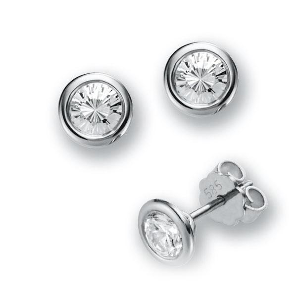Gladomzetting afgerond in witgoud 14 kt. met in totaal 0,5 ct. Briljant tw,vs van Eternal Touch - E-2TP6T-W5-3QAJEZ Gladomzetting afgerond in witgoud 14 kt. met in totaal 0,5 ct. Briljant tw,vs van Eternal Touch - E-2TP6T-W5-3QAJEZ