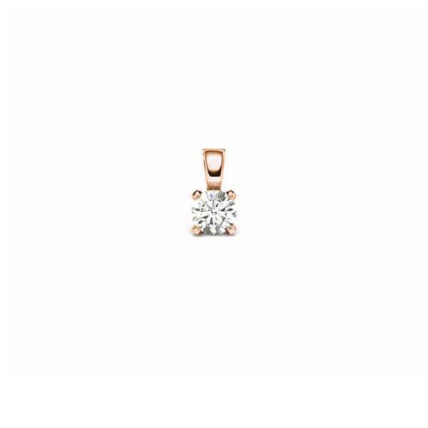 Hanger in roodgoud 14 kt. met in totaal 0,2 ct. Briljant tw/si van acredo - A-11L0DQ-R5-1TCLGIZ Hanger in roodgoud 14 kt. met in totaal 0,2 ct. Briljant tw/si van acredo - A-11L0DQ-R5-1TCLGIZ