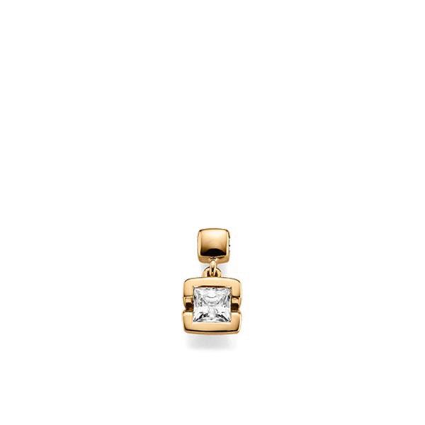 Hanger in roségoud 14 kt. met 0,5 ct. Princess-Diamant tw,vs van acredo - A-X4711-E5-1JUJ96Z Hanger in roségoud 14 kt. met 0,5 ct. Princess-Diamant tw,vs van acredo - A-X4711-E5-1JUJ96Z