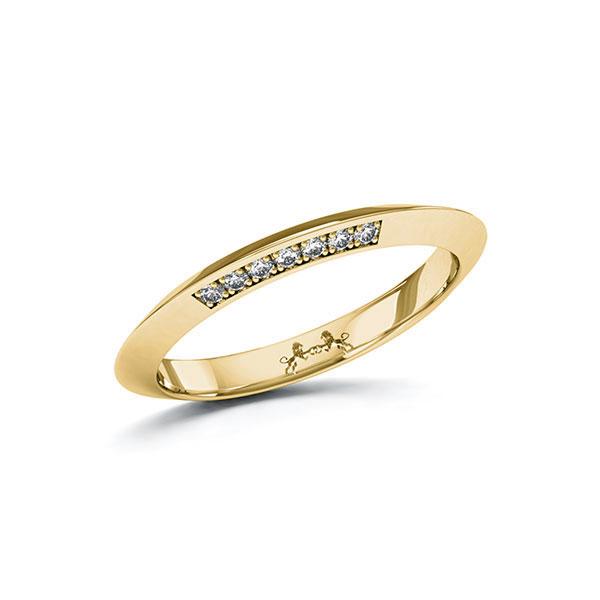 Memoire/Diamantenring in geelgoud 14 kt. met in totaal 0,07 ct. Briljant tw/si van Steinberg - Q-ZXUBZ-G5-1U0IZ5Z Memoire/Diamantenring in geelgoud 14 kt. met in totaal 0,07 ct. Briljant tw/si van Steinberg - Q-ZXUBZ-G5-1U0IZ5Z