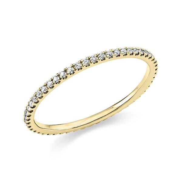 Memoire/Diamantenring in geelgoud 14 kt. met in totaal 0,196 ct. tw/si - BD-13LU29-G5-1XC308Z Memoire/Diamantenring in geelgoud 14 kt. met in totaal 0,196 ct. tw/si - BD-13LU29-G5-1XC308Z