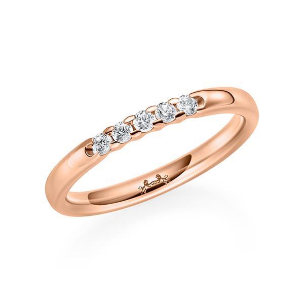 Memoire/Diamantenring in roodgoud 14 kt. met in totaal 0,15 ct. Briljant tw/si van Steinberg - Q-11QPRU-R5-1U0KK6Z Memoire/Diamantenring in roodgoud 14 kt. met in totaal 0,15 ct. Briljant tw/si van Steinberg - Q-11QPRU-R5-1U0KK6Z