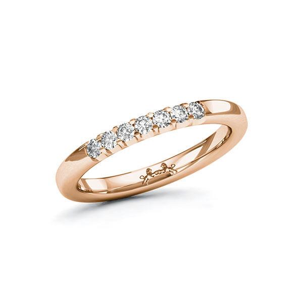 Memoire/Diamantenring in roodgoud 14 kt. met in totaal 0,28 ct. Briljant tw/si van Steinberg - Q-10L86V-R5-1U0J0FZ Memoire/Diamantenring in roodgoud 14 kt. met in totaal 0,28 ct. Briljant tw/si van Steinberg - Q-10L86V-R5-1U0J0FZ