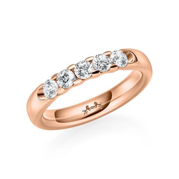 Memoire/Diamantenring in roodgoud 14 kt. met in totaal 0,5 ct. Briljant tw/si van Steinberg - Q-11P24L-R5-1U0KX7Z Memoire/Diamantenring in roodgoud 14 kt. met in totaal 0,5 ct. Briljant tw/si van Steinberg - Q-11P24L-R5-1U0KX7Z