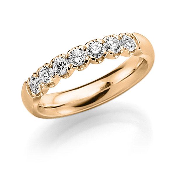 Memoire/Diamantenring in roségoud 14 kt. met in totaal 0,49 ct. Briljant tw,vs van acredo - A-7X0PR-E5-2LGLPZ Memoire/Diamantenring in roségoud 14 kt. met in totaal 0,49 ct. Briljant tw,vs van acredo - A-7X0PR-E5-2LGLPZ