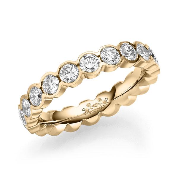 Memoire/Diamantenring in roségoud 14 kt. volledig gezet met in totaal 2 ct. Briljant tw/si van Steinberg - Q-11NKG3-E5-1U0KVUZ Memoire/Diamantenring in roségoud 14 kt. volledig gezet met in totaal 2 ct. Briljant tw/si van Steinberg - Q-11NKG3-E5-1U0KVUZ