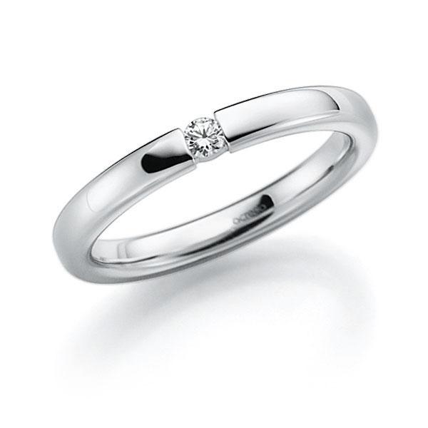 Memoire/Diamantenring in witgoud 14 kt. met in totaal 0,08 ct. Briljant tw,vs van acredo - A-7X7XW-W5-9TL5RZ Memoire/Diamantenring in witgoud 14 kt. met in totaal 0,08 ct. Briljant tw,vs van acredo - A-7X7XW-W5-9TL5RZ