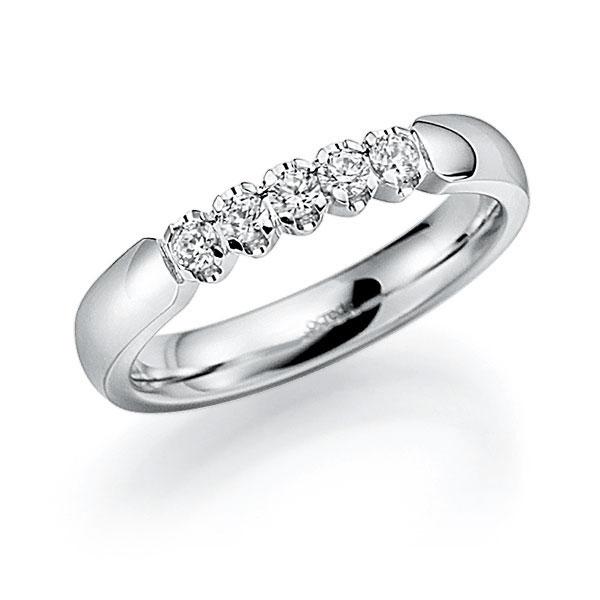 Memoire/Diamantenring in witgoud 14 kt. met in totaal 0,3 ct. Briljant tw,vs van acredo - A-7X1Q6-W5-2LGKJZ Memoire/Diamantenring in witgoud 14 kt. met in totaal 0,3 ct. Briljant tw,vs van acredo - A-7X1Q6-W5-2LGKJZ