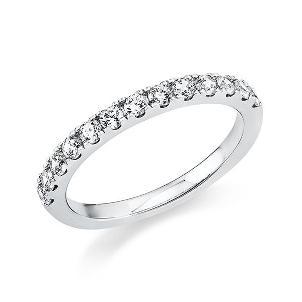 Memoire/Diamantenring in witgoud 14 kt. met in totaal 0,494 ct. tw/si - BD-13P8SV-W5-1XC2VNZ Memoire/Diamantenring in witgoud 14 kt. met in totaal 0,494 ct. tw/si - BD-13P8SV-W5-1XC2VNZ