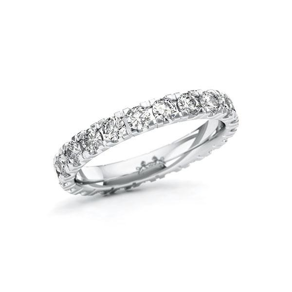 Memoire/Diamantenring in witgoud 14 kt. volledig gezet met in totaal 1,47 ct. Briljant tw/si van Steinberg - Q-11QR40-W5-1U0KX5Z Memoire/Diamantenring in witgoud 14 kt. volledig gezet met in totaal 1,47 ct. Briljant tw/si van Steinberg - Q-11QR40-W5-1U0KX5Z