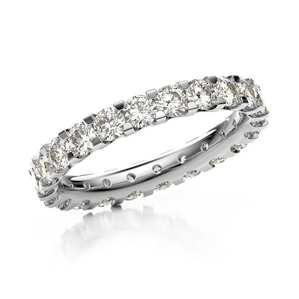 Memoire/Diamantenring in witgoud 14 kt. volledig gezet met in totaal 2,07 ct. Briljant tw,vs van acredo - A-10LAFP-W5-2LGFLZ Memoire/Diamantenring in witgoud 14 kt. volledig gezet met in totaal 2,07 ct. Briljant tw,vs van acredo - A-10LAFP-W5-2LGFLZ
