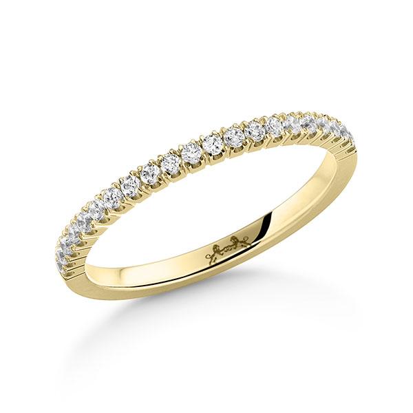 Memoire/Diamantring in Gelbgold 585 halbausgefasst mit zus. 0,21 ct. Brillant tw, si von Steinberg - Q-11QQMQ-G5-1U0LDUZ Memoire/Diamantring in Gelbgold 585 halbausgefasst mit zus. 0,21 ct. Brillant tw, si von Steinberg - Q-11QQMQ-G5-1U0LDUZ