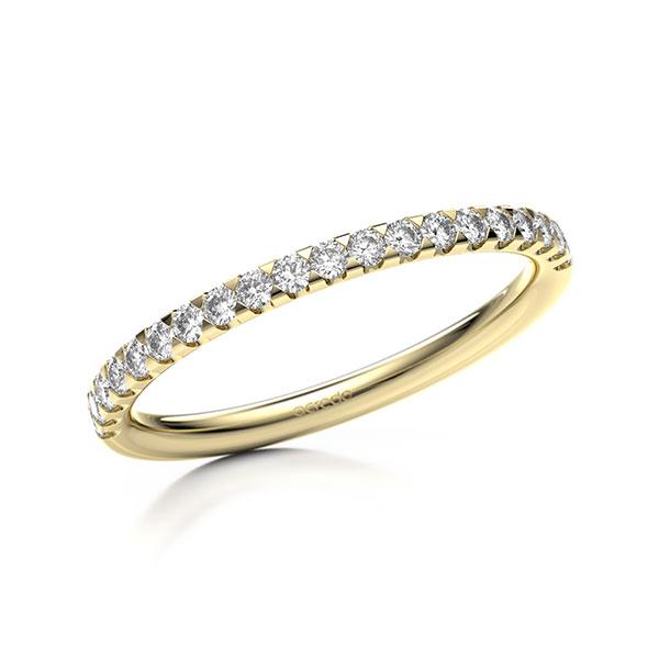 Memoire/Diamantring in Gelbgold 585 halbausgefasst mit zus. 0,3 ct. Brillant tw, si von acredo - A-11MIIG-G5-1TVWWLZ Memoire/Diamantring in Gelbgold 585 halbausgefasst mit zus. 0,3 ct. Brillant tw, si von acredo - A-11MIIG-G5-1TVWWLZ