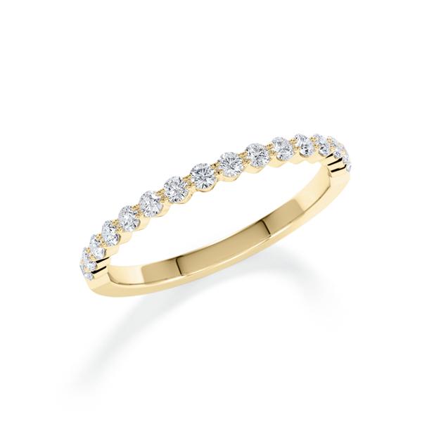 Memoire/Diamantring in Gelbgold 585 halbausgefasst mit zus. 0,3 ct. Brillant tw, si von Steinberg - Q-14LK0W-G5-1U0KTBZ Memoire/Diamantring in Gelbgold 585 halbausgefasst mit zus. 0,3 ct. Brillant tw, si von Steinberg - Q-14LK0W-G5-1U0KTBZ