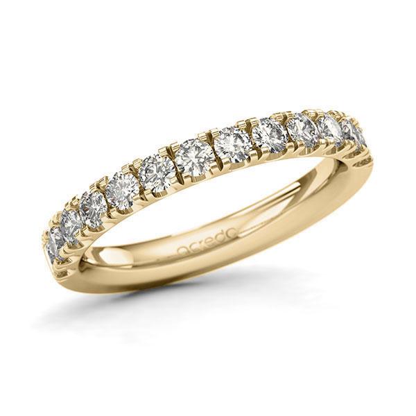 Memoire/Diamantring in Gelbgold 585 halbausgefasst mit zus. 0,78 ct. Brillant tw, si von acredo - A-1284MF-G5-AW58LZ Memoire/Diamantring in Gelbgold 585 halbausgefasst mit zus. 0,78 ct. Brillant tw, si von acredo - A-1284MF-G5-AW58LZ