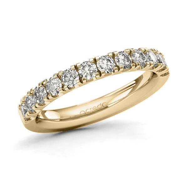 Memoire/Diamantring in Gelbgold 585 halbausgefasst mit zus. 0,96 ct. Brillant tw, si von acredo - A-1284MK-G5-1UU2SSZ Memoire/Diamantring in Gelbgold 585 halbausgefasst mit zus. 0,96 ct. Brillant tw, si von acredo - A-1284MK-G5-1UU2SSZ