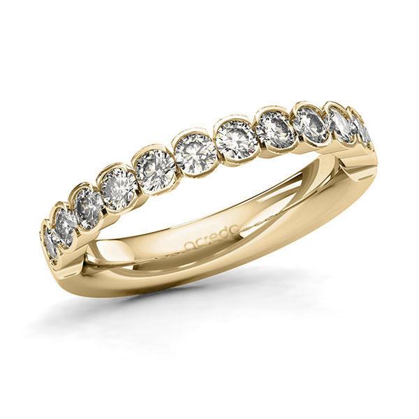 Memoire/Diamantring in Gelbgold 585 halbausgefasst mit zus. 0,96 ct. Brillant tw, si von acredo - A-128Q5N-G5-1UU2SSZ Memoire/Diamantring in Gelbgold 585 halbausgefasst mit zus. 0,96 ct. Brillant tw, si von acredo - A-128Q5N-G5-1UU2SSZ