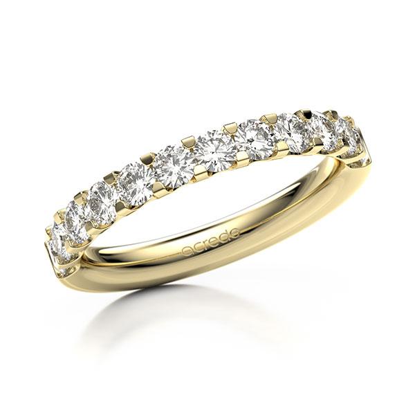 Memoire/Diamantring in Gelbgold 585 halbausgefasst mit zus. 0,96 ct. Brillant tw, vs von acredo - A-12EXUR-G5-9S20LZ Memoire/Diamantring in Gelbgold 585 halbausgefasst mit zus. 0,96 ct. Brillant tw, vs von acredo - A-12EXUR-G5-9S20LZ