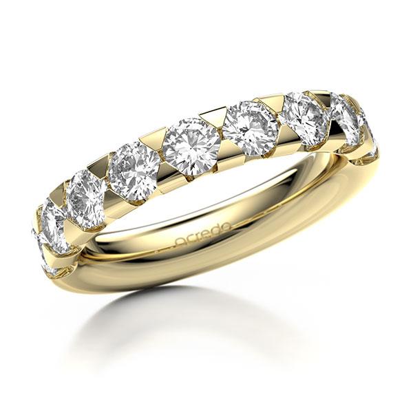 Memoire/Diamantring in Gelbgold 585 halbausgefasst mit zus. 1,8 ct. Brillant tw, si von acredo - A-1270HE-G5-1C8CZ6Z Memoire/Diamantring in Gelbgold 585 halbausgefasst mit zus. 1,8 ct. Brillant tw, si von acredo - A-1270HE-G5-1C8CZ6Z