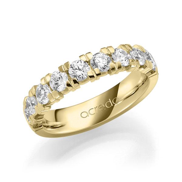 Memoire/Diamantring in Gelbgold 585 halbausgefasst mit zus. 1,8 ct. Brillant tw, vs von acredo - A-7Y97B-G5-1C93HWZ Memoire/Diamantring in Gelbgold 585 halbausgefasst mit zus. 1,8 ct. Brillant tw, vs von acredo - A-7Y97B-G5-1C93HWZ