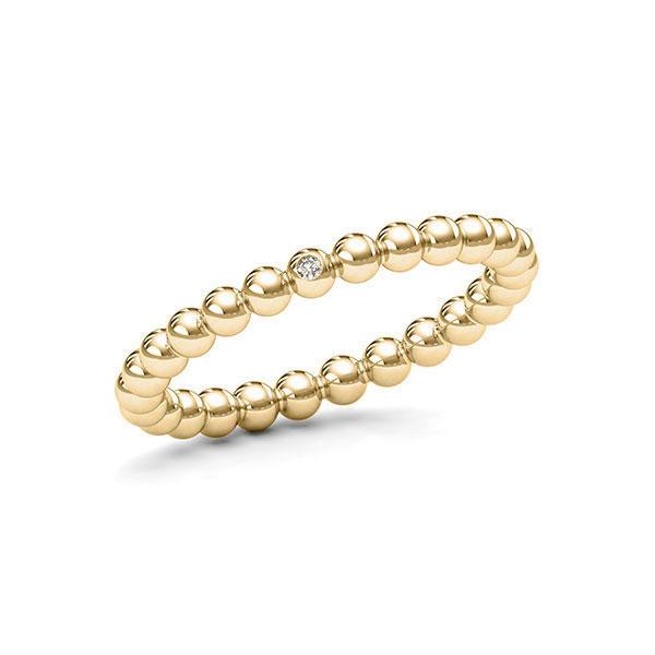 Memoire/Diamantring in Gelbgold 585 mit zus. 0,008 ct. tw, si von 123gold - E-11DYNE-G5-1T2TWQZ Memoire/Diamantring in Gelbgold 585 mit zus. 0,008 ct. tw, si von 123gold - E-11DYNE-G5-1T2TWQZ